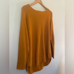 Michael Kors Mustard Knitted Sweater. Size Large.